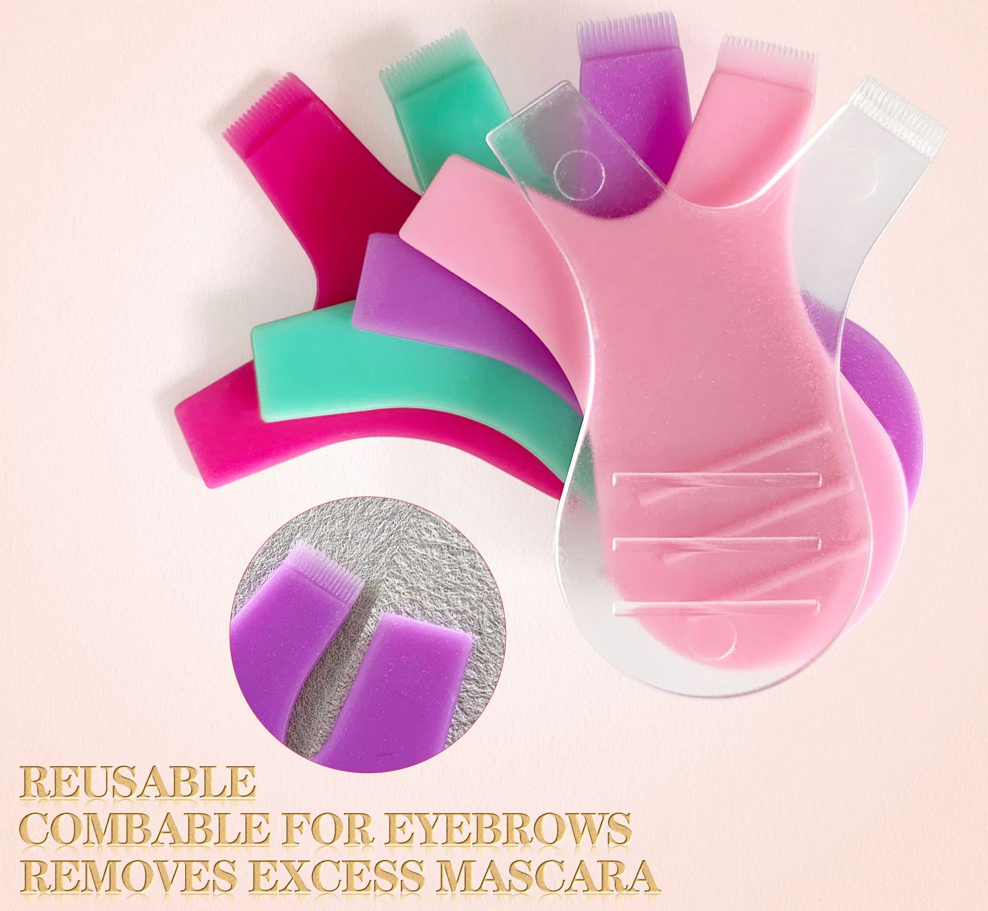 50pcs Makeup Eyelash Brushes R - Eyelash Extension Cleaning recension och pris