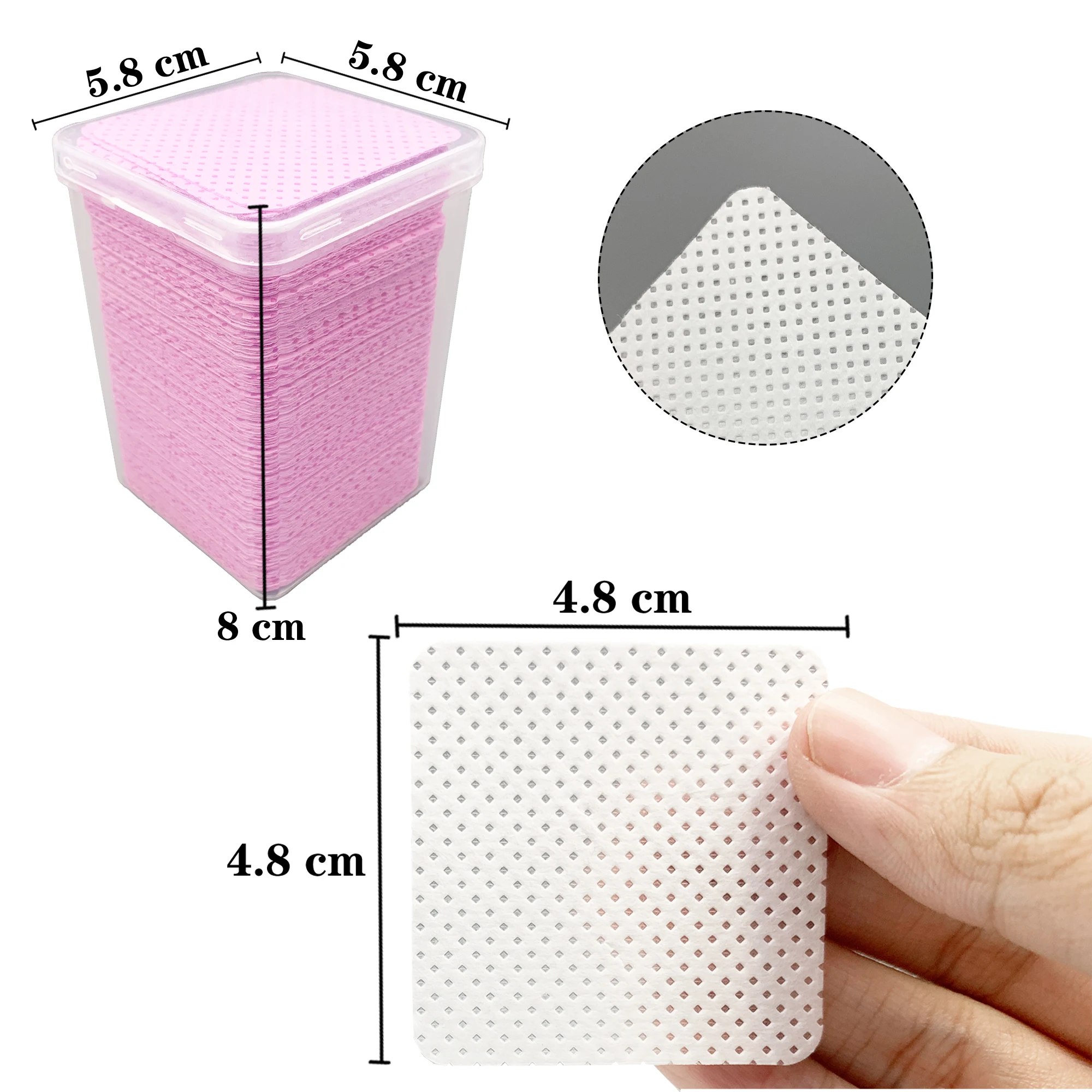200Pcs/Box Lint Free Nail Wipe - Eyelash Extension Cleaning recension och pris