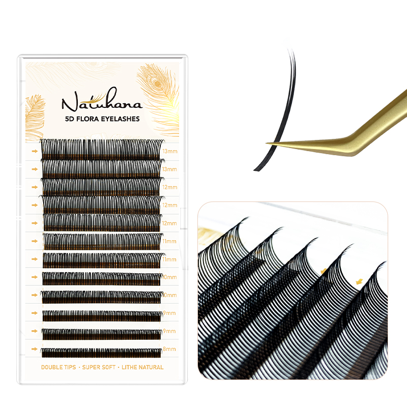 NATUHANA 5D W Style Flora Lash - Eyelash Extension Volume Styles recension och pris