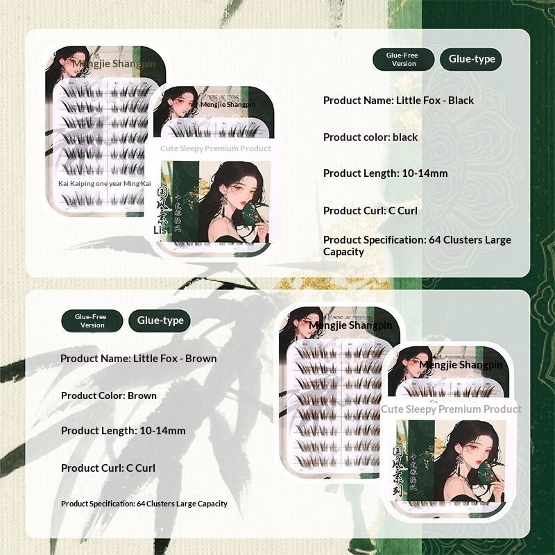 No Glue Little Fox Eyelashes S - Eyelash Extension Uv Glue recension och pris
