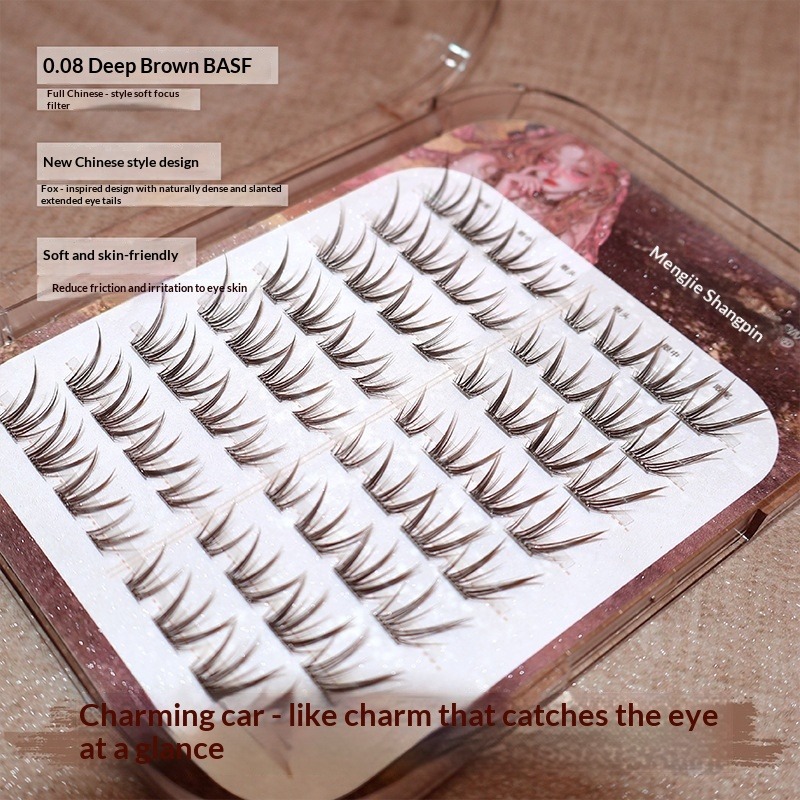 Glue-Free Dark Brown Fox Eye S - Eyelash Extension Uv Glue recension och pris