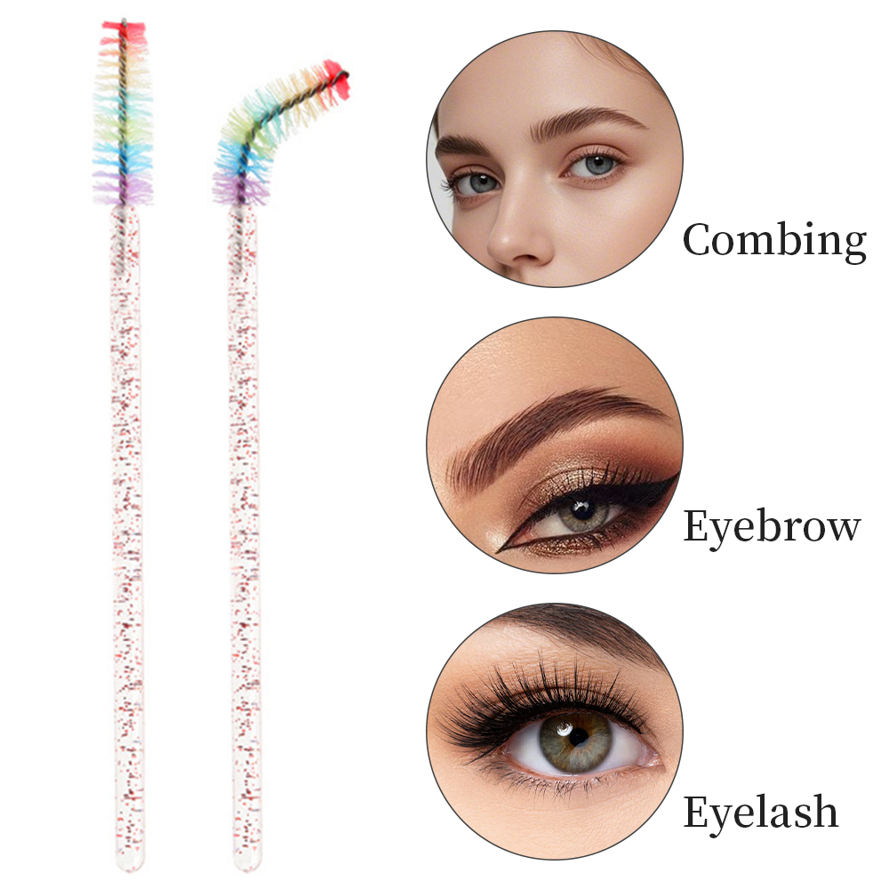 50PCS Rainbow Crystal Eyelash  - Eyelash Extension Course recension och pris