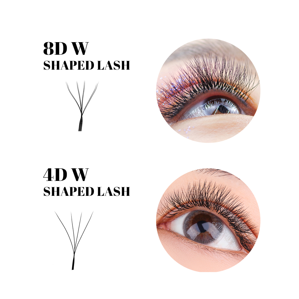 FADVAN W Shape Double Layer Ey - Eyelash Extension Double Volume recension och pris