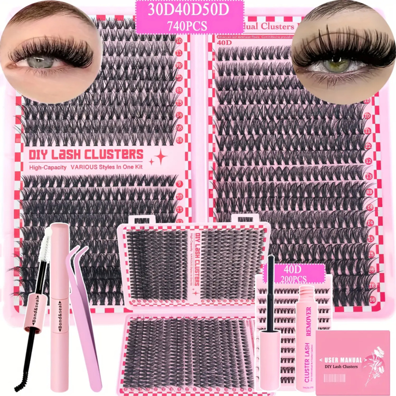 740/200pcsCluster Eyelash Exte - Eyelash Extension Equipment recension och pris
