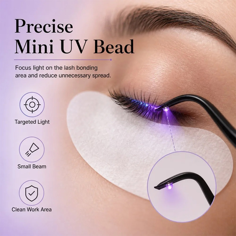 Mini UV Lash Lamp Tweezers 2‑S - Eyelash Extension Uv Glue recension och pris