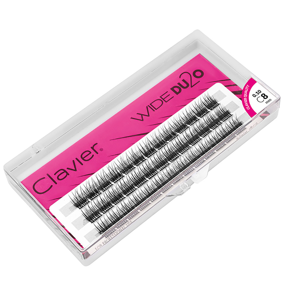 Clavier WIDE DU2O 6 Boxes Kit  - Eyelash Extension Double Volume recension och pris