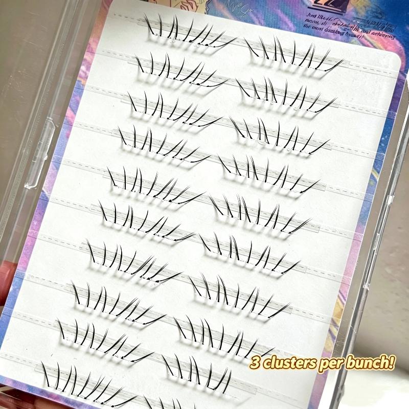 NEW 1Set Comic Lower Lash Exte - Eyelash Extension Uv Glue recension och pris