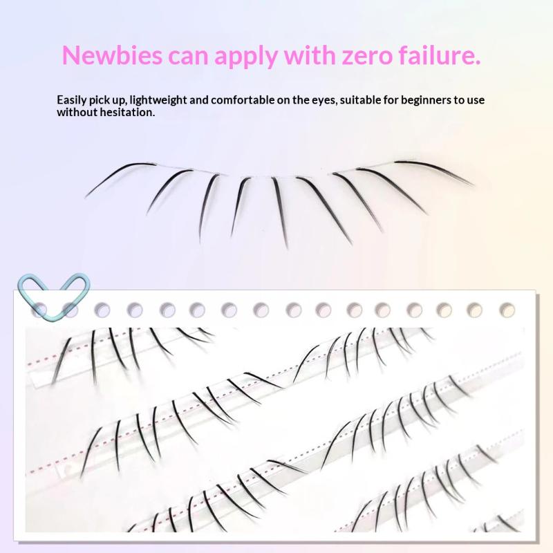 NEW 1Set Comic Lower Lash Exte - Eyelash Extension Uv Glue recension och pris