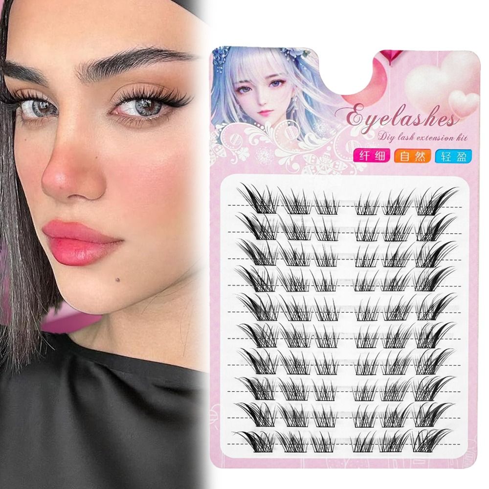 3D Cat Eye Clusters Lashes Nat - Eyelash Extension Equipment recension och pris