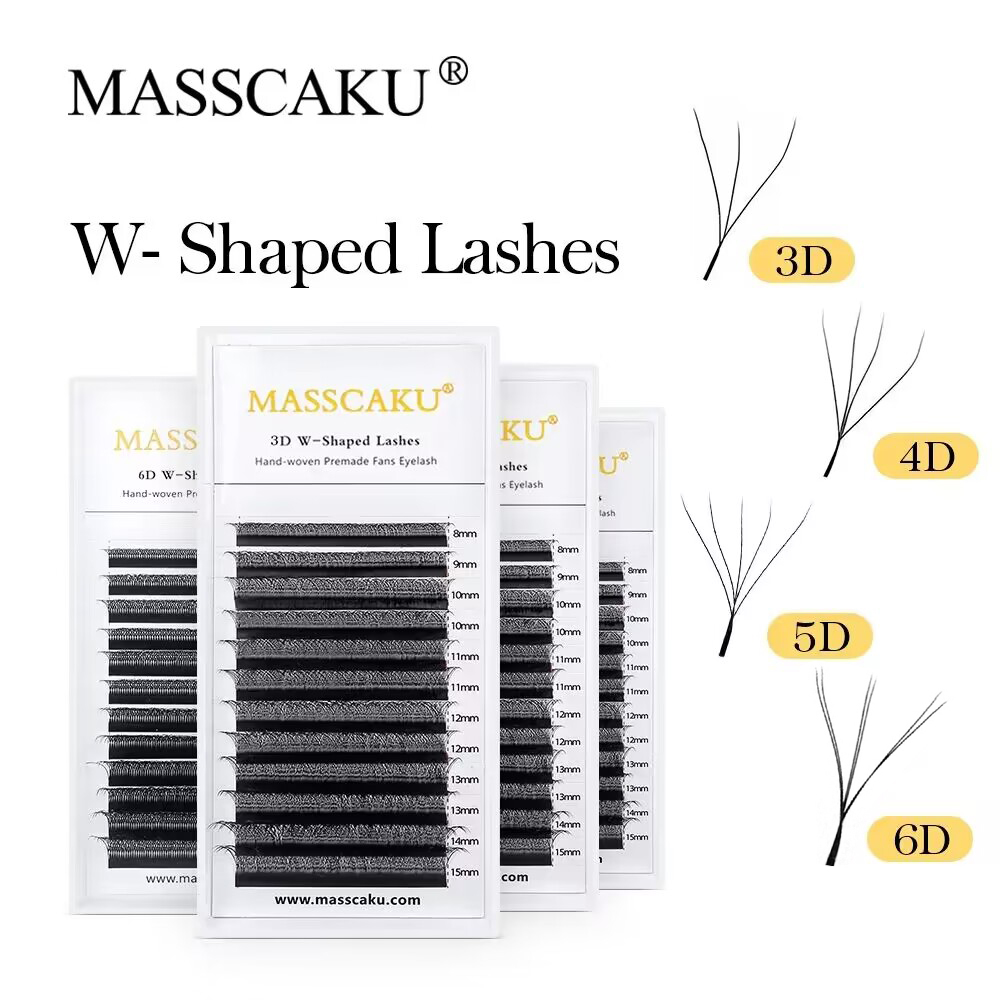 MASSCAKU W Shape Bloom  Eyelas - Eyelash Extension Volume Styles recension och pris