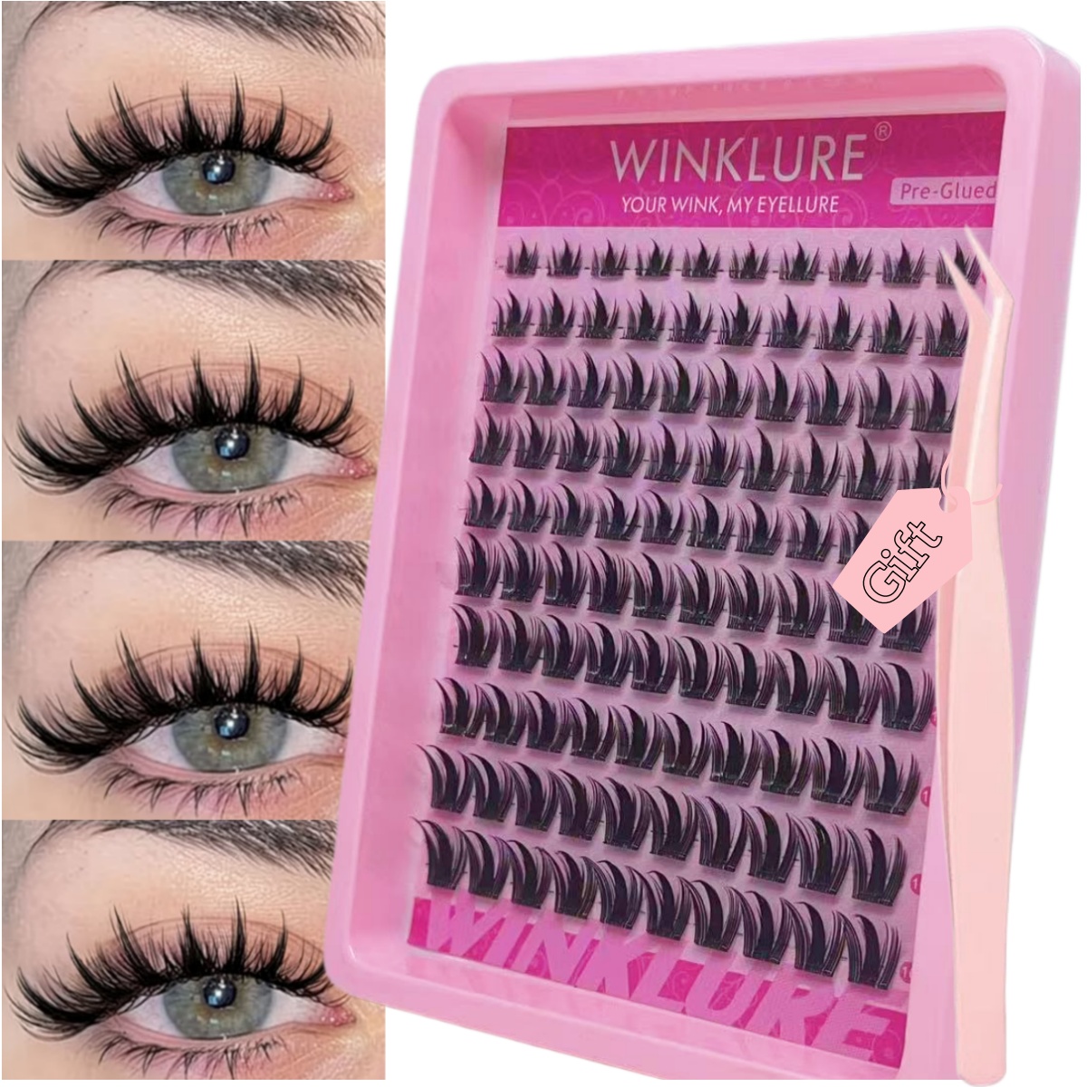 WINKLURE Self-Adhesive False E - Eyelash Extension Uv Glue recension och pris