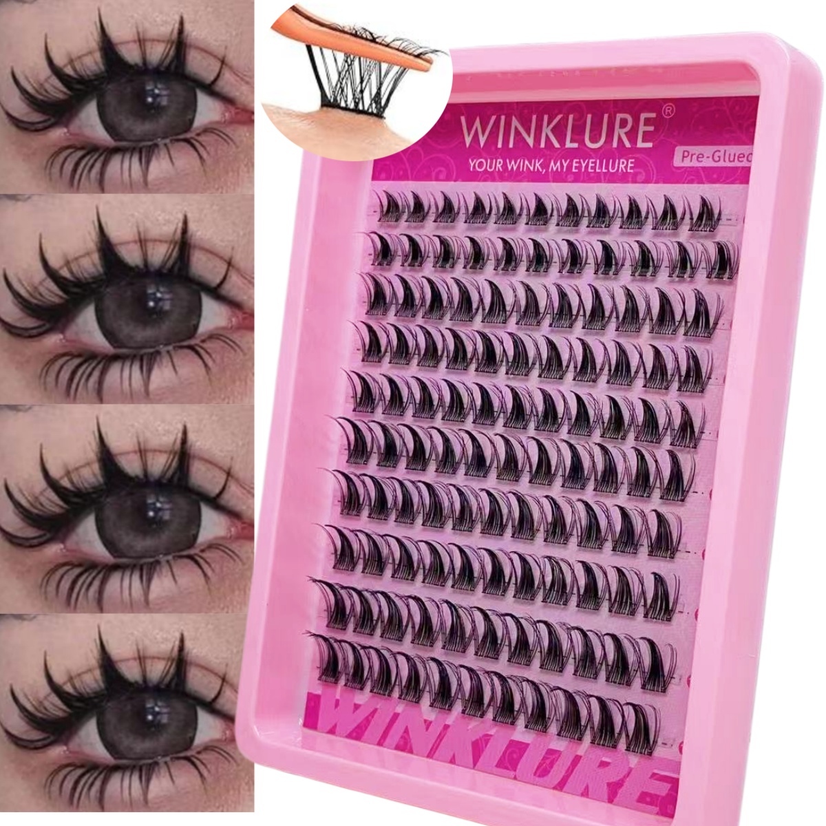 WINKLURE Self-Adhesive False E - Eyelash Extension Uv Glue recension och pris